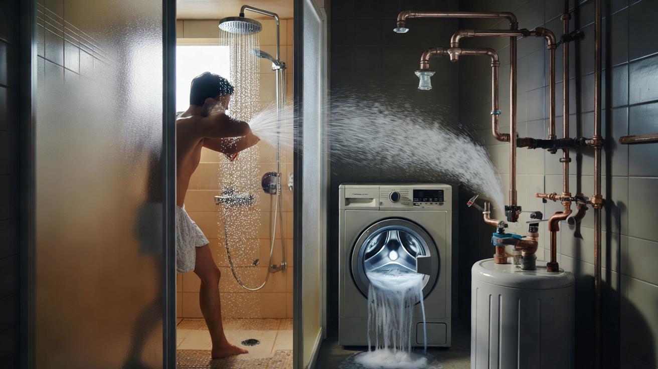 Les plombiers sont unanimes : voici pourquoi il ne faut jamais prendre sa douche et lancer la machine à laver en même temps
