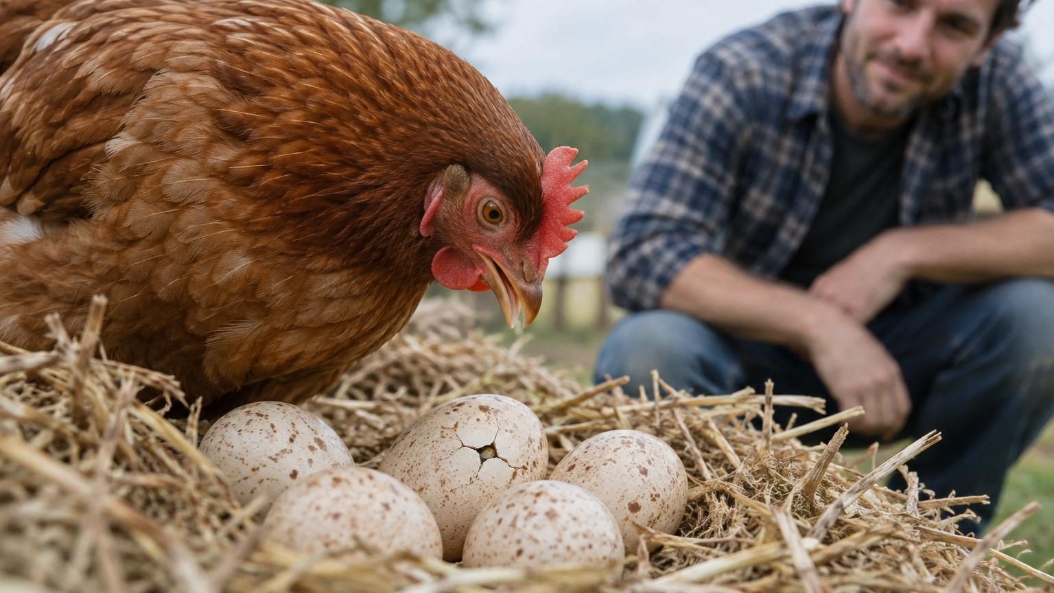 Un groupe de poules dans un poulailler, attentives et observatrices, illustrant leur complexité sociale et comportementale.