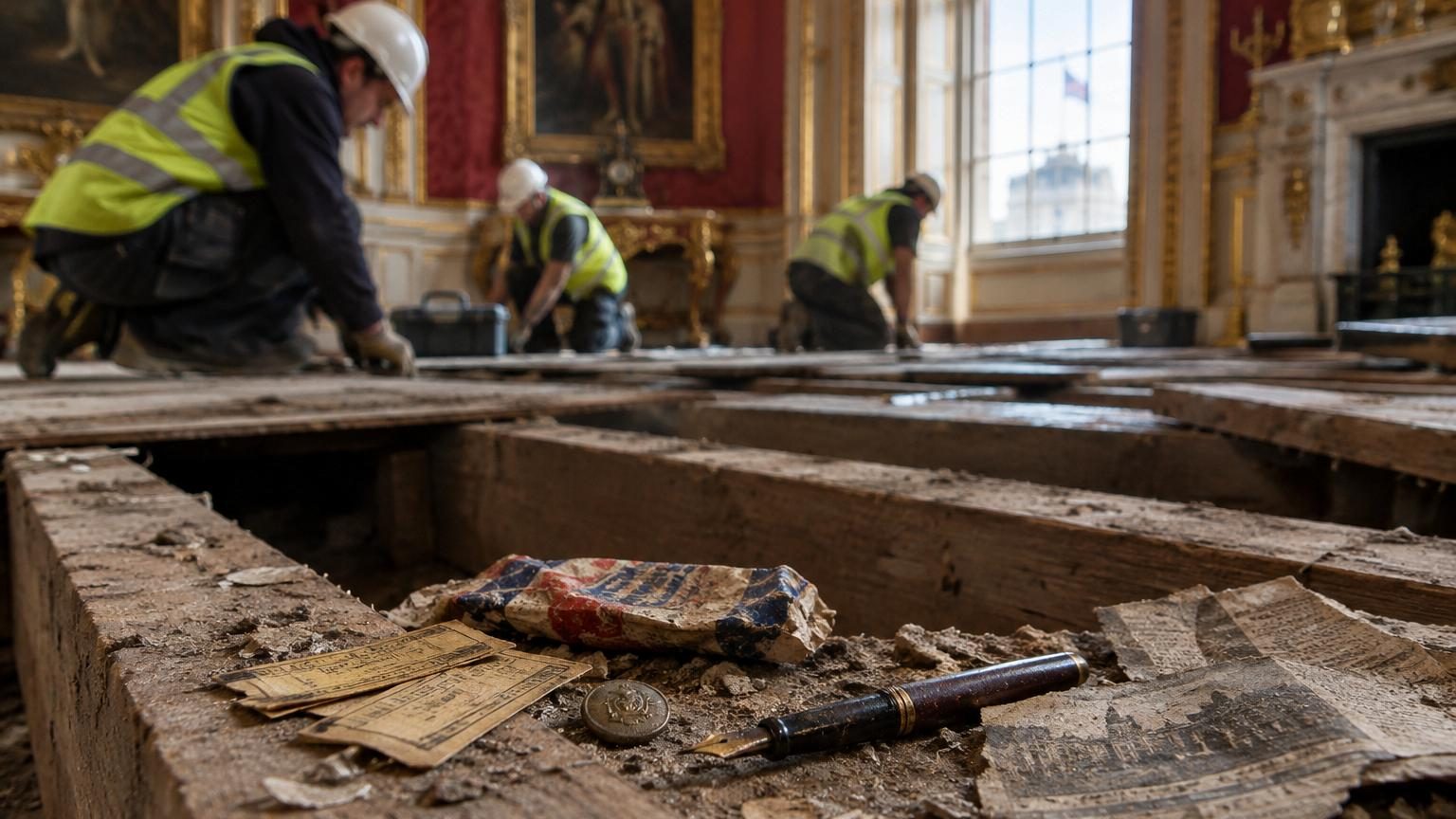 Les secrets que cachait Buckingham sous le sol : le trésor retrouvé pendant la rénovation du Palais