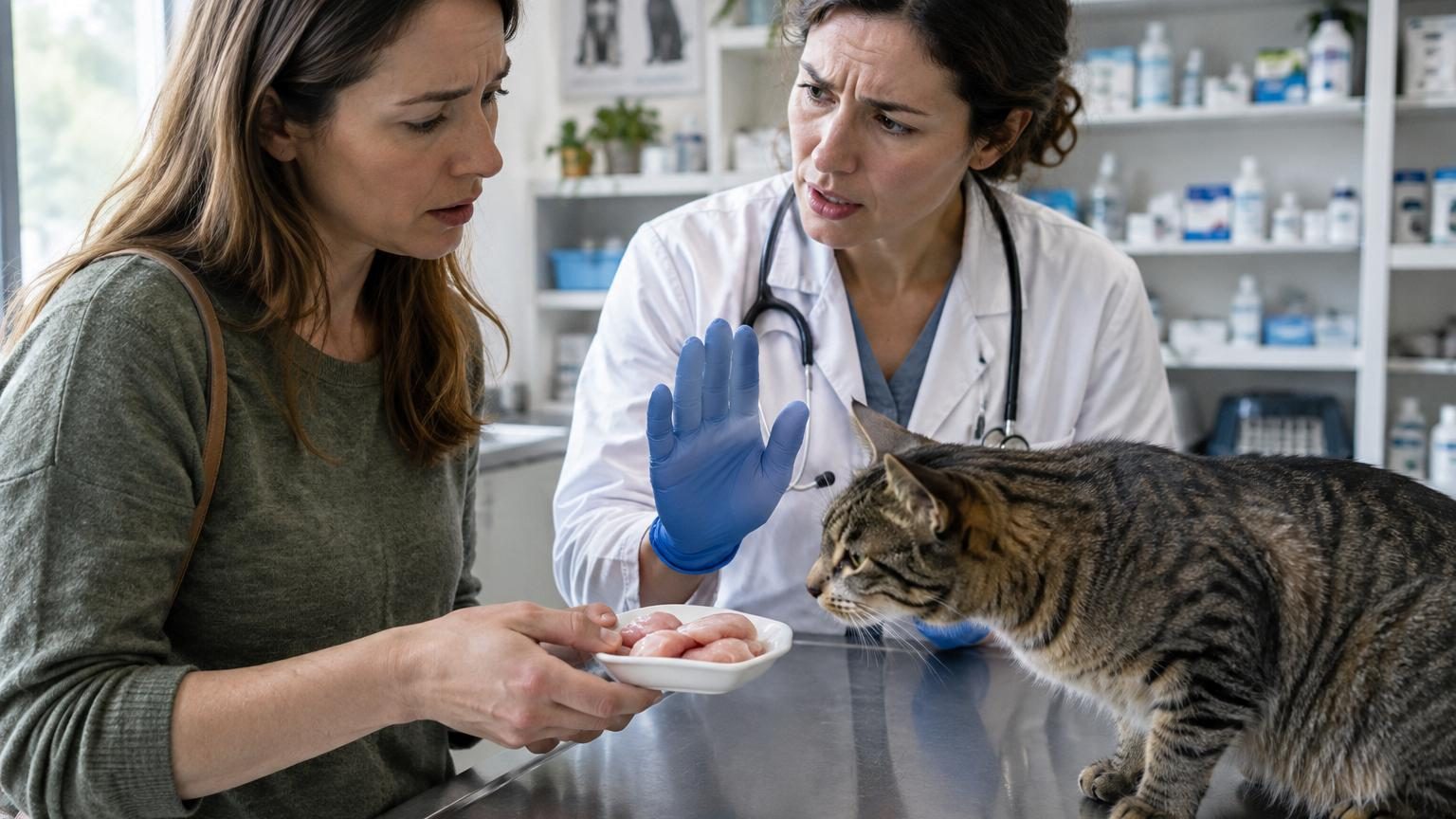Les vétérinaires sont unanimes : donner du poulet cru à son chat augmente le risque de bactéries, et le danger ne s’arrête pas à l’animal