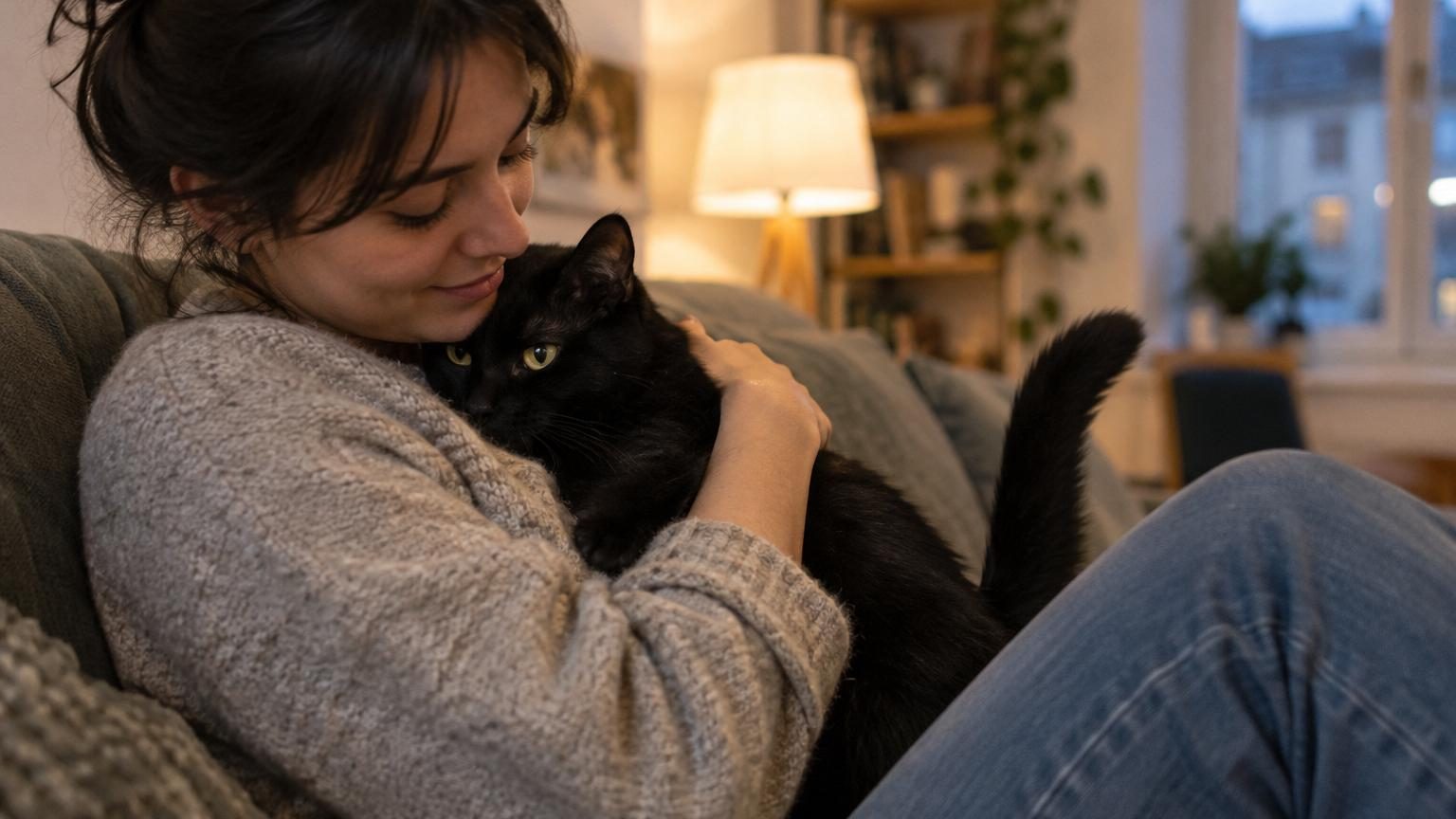 Les vétérinaires sont unanimes : les chats noirs sont très attachés à leurs maîtres, même s'ils paraissent timides