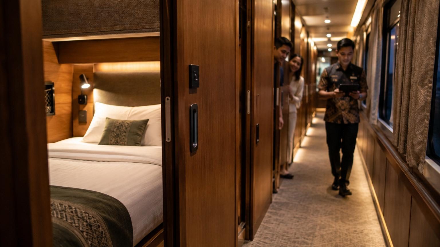 L'Indonésie lance son train de nuit de luxe avec 36 couchettes : il ne se réserve pas comme un billet classique