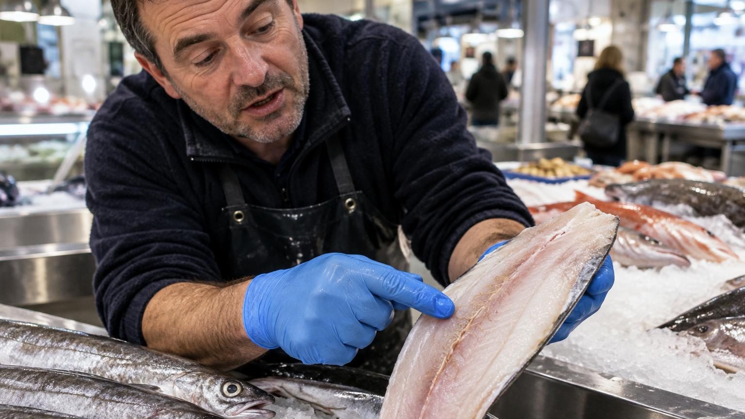 Luis, poissonnier : « Pour manger du merlu sans risque, il faut retirer cette partie pleine de parasites, d'anisakis »