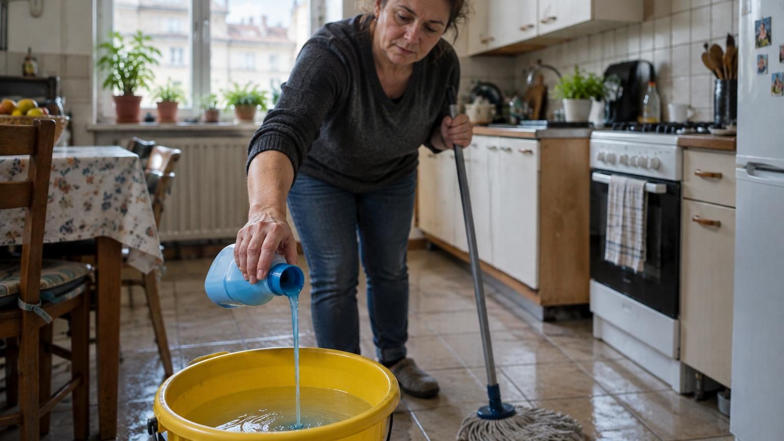 Mettre de l'adoucissant dans le seau pour laver le sol : à quoi ça sert et pourquoi les experts le recommandent