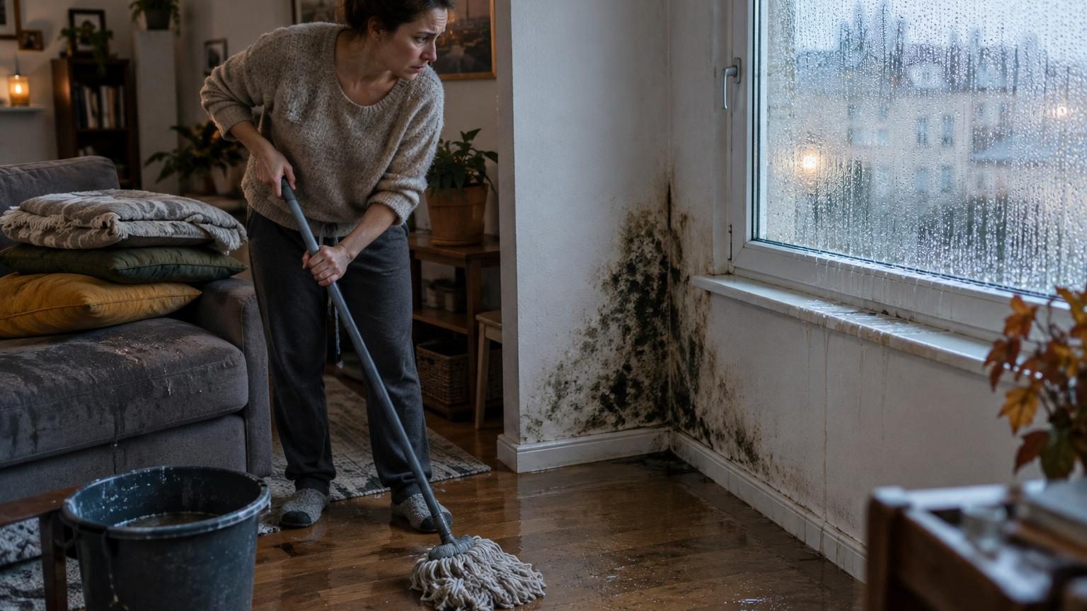 Moisissures à l'automne : les 3 erreurs de ménage qui rendent votre logement humide, selon un expert