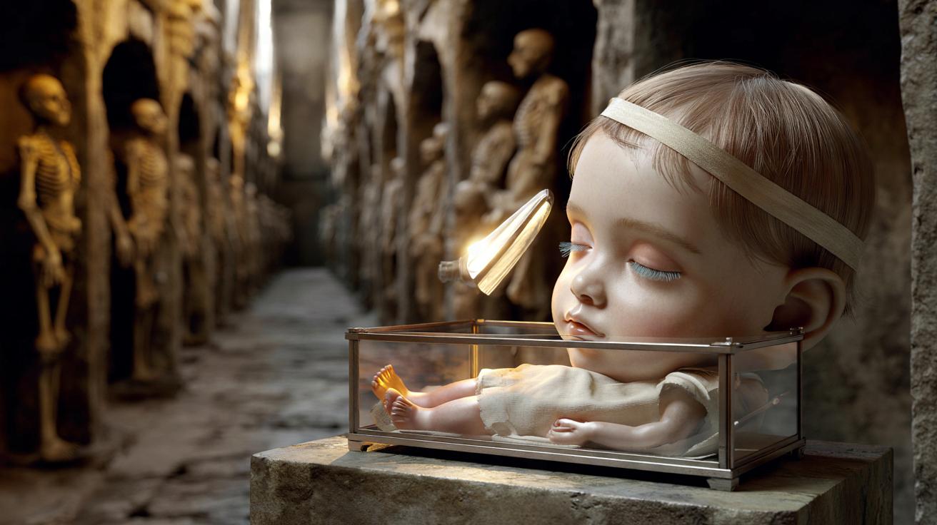 Morte à 2 ans d'une pneumonie en 1920, elle semble ouvrir et fermer les yeux dans son cercueil : l'explication des scientifiques