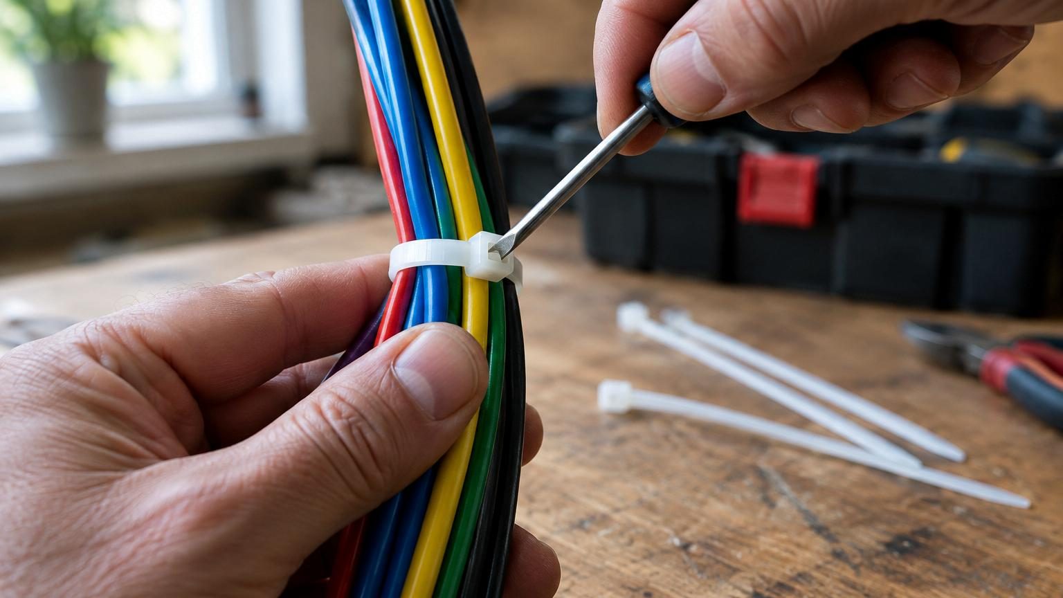 Ne coupez plus vos colliers de serrage : l'astuce toute simple pour les rouvrir et les réutiliser