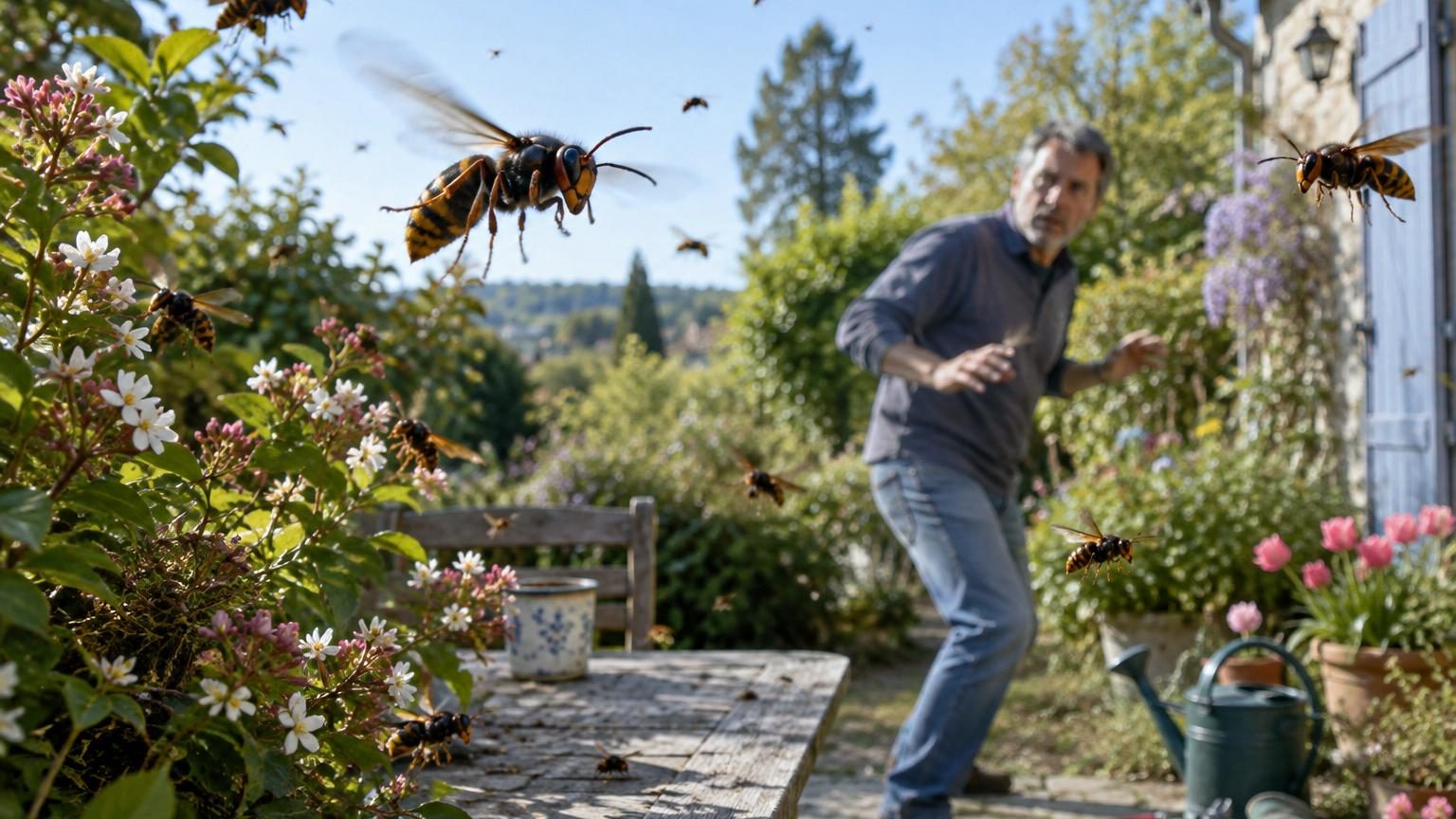 Ni 8 h ni 20 h : dès avril, voici l'heure précise où les frelons asiatiques envahissent le plus les jardins