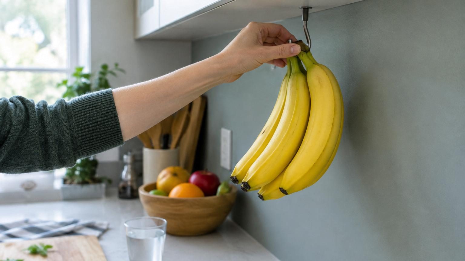 Ni au réfrigérateur ni dans la corbeille à fruits : voici l’endroit de la maison où poser vos bananes pour qu’elles restent jaunes plus longtemps