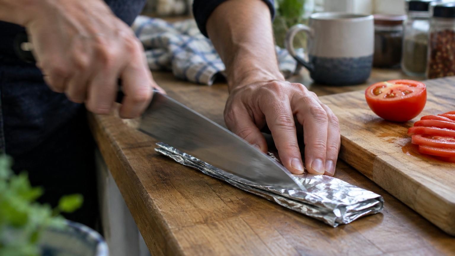 Ni lime ni pierre : l'astuce virale qui promet d'aiguiser les couteaux en 30 secondes avec un objet que tout le monde a dans sa cuisine