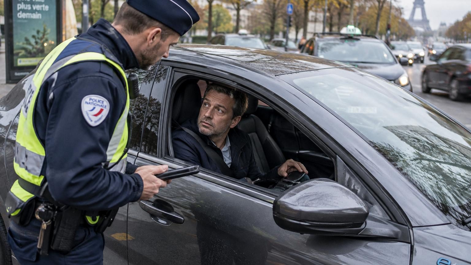 Représentation symbolique de changements automobiles avec des icônes de voiture électrique, pièces de monnaie pour les aides financières et panneaux de sécurité routière.