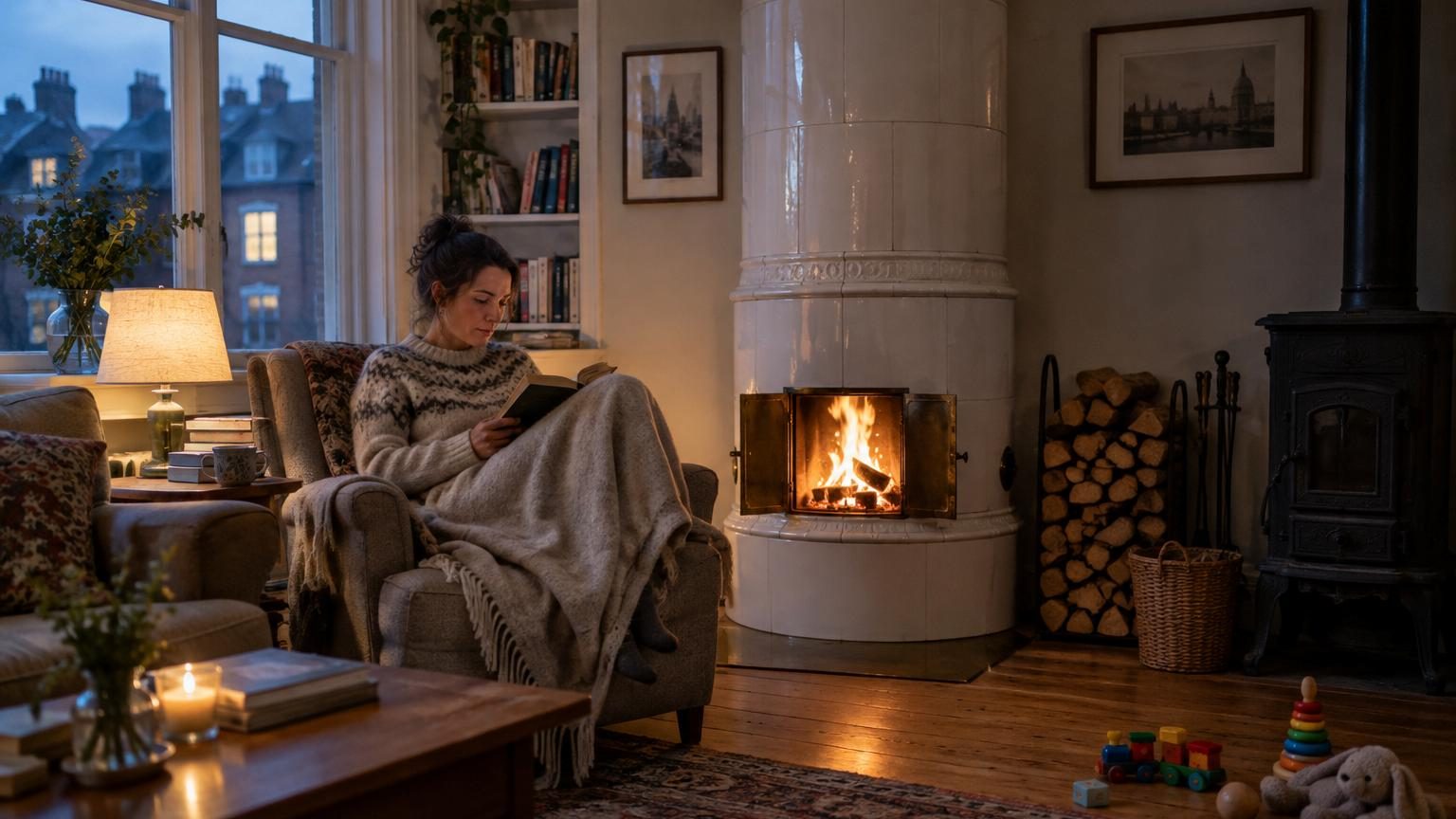 Oubliez le poêle à bois classique : ce chauffage suédois vieux de plusieurs siècles chauffe mieux et habille la pièce