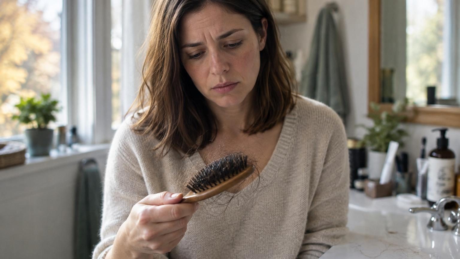 Plus de cheveux sur la brosse à l'automne : une dermatologue explique quand la chute saisonnière doit vraiment vous alerter