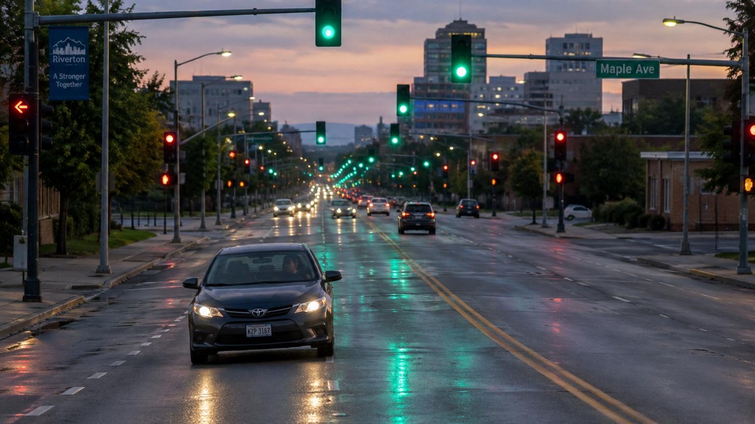 Pour faire ralentir les automobilistes, des villes synchronisent leurs feux : ceux qui respectent la limite enchaînent les verts