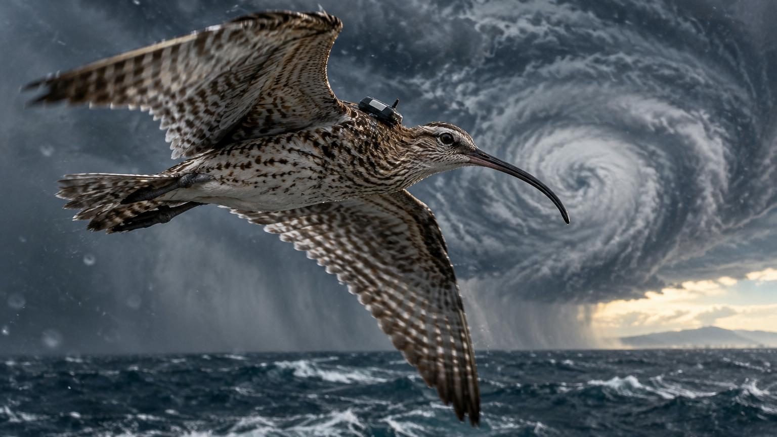Pour son premier voyage au-dessus de l'Atlantique, cet oiseau traverse un ouragan : il atteint l'Amérique du Sud en un temps record