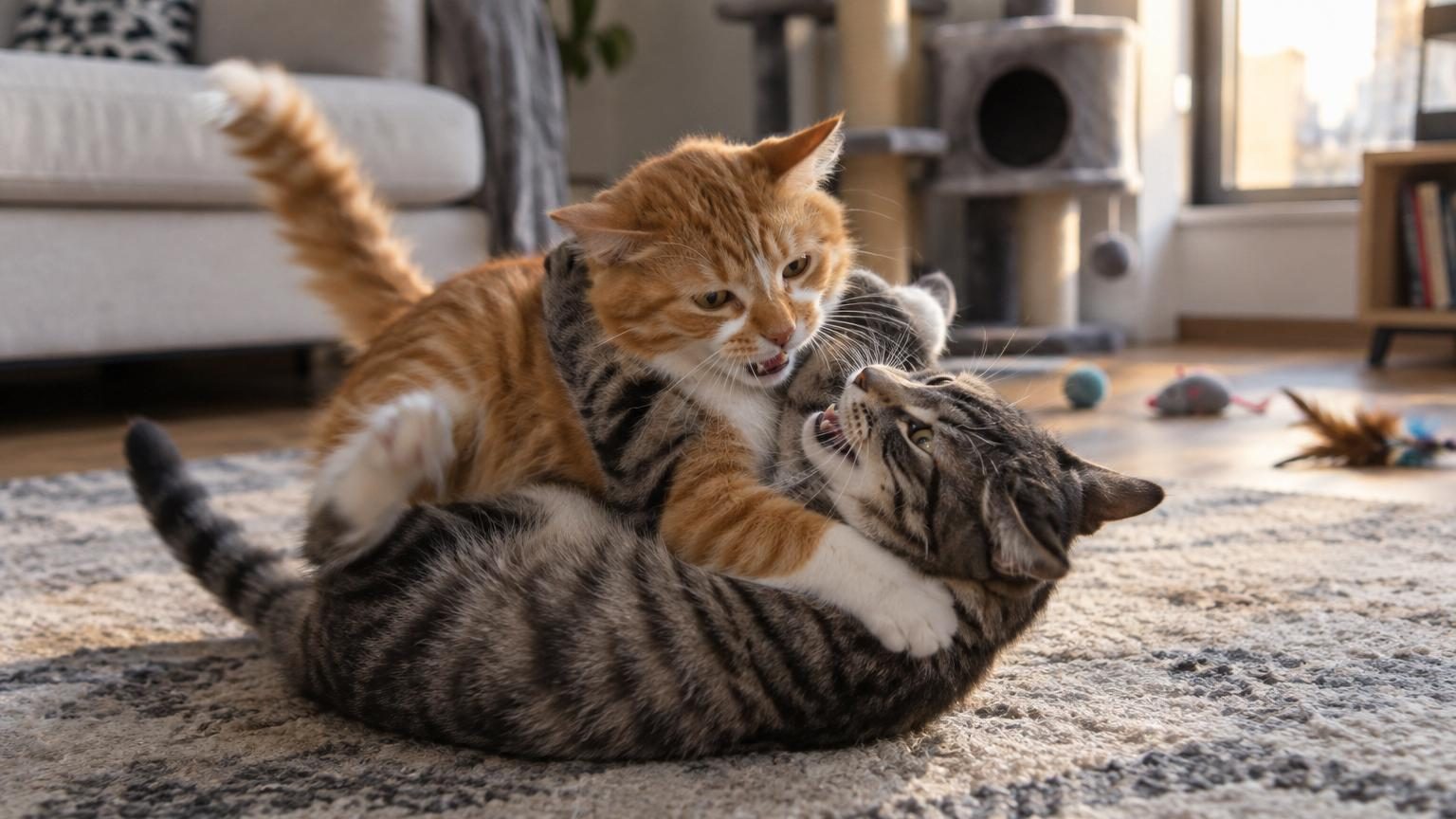 Pourquoi les chats se bagarrent entre eux : ce n'est ni de l'agressivité ni un simple jeu, selon les spécialistes du comportement félin
