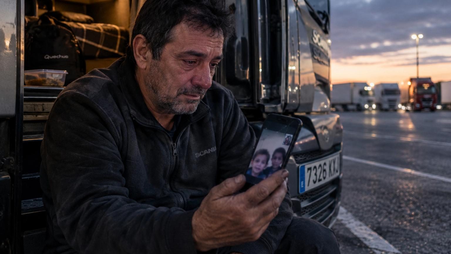 Rafa, routier depuis des années : « Mon fils, je ne l'ai pas vu grandir, et j'ai pratiquement raté toute l'enfance de ma fille »