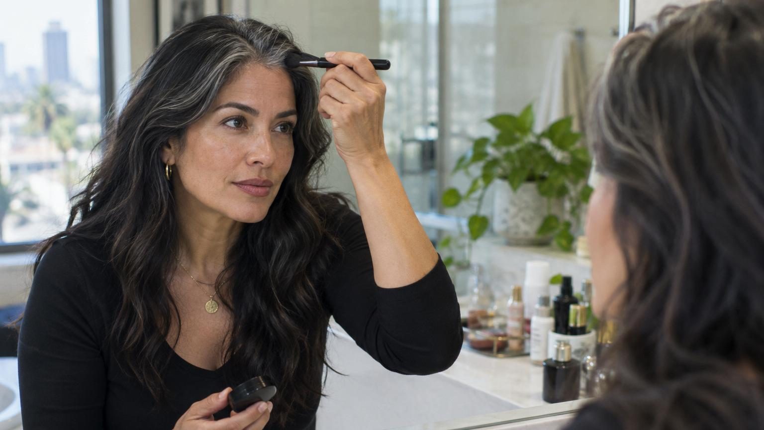 Salma Hayek révèle son astuce pour camoufler ses cheveux blancs : ce n'est ni une teinture ni un rendez-vous chez le coiffeur