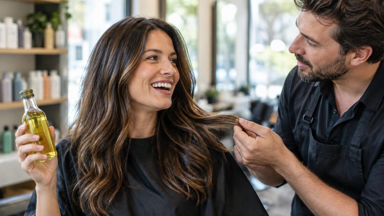 Son coiffeur lui demande quelle marque de luxe elle utilise : la réponse se trouve au rayon condiments du supermarché