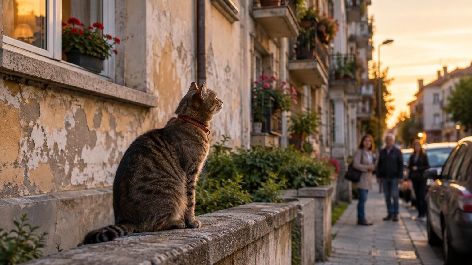Son maître est mort depuis un an, mais ce chat continue de revenir au même endroit : son comportement intrigue toujours les habitants