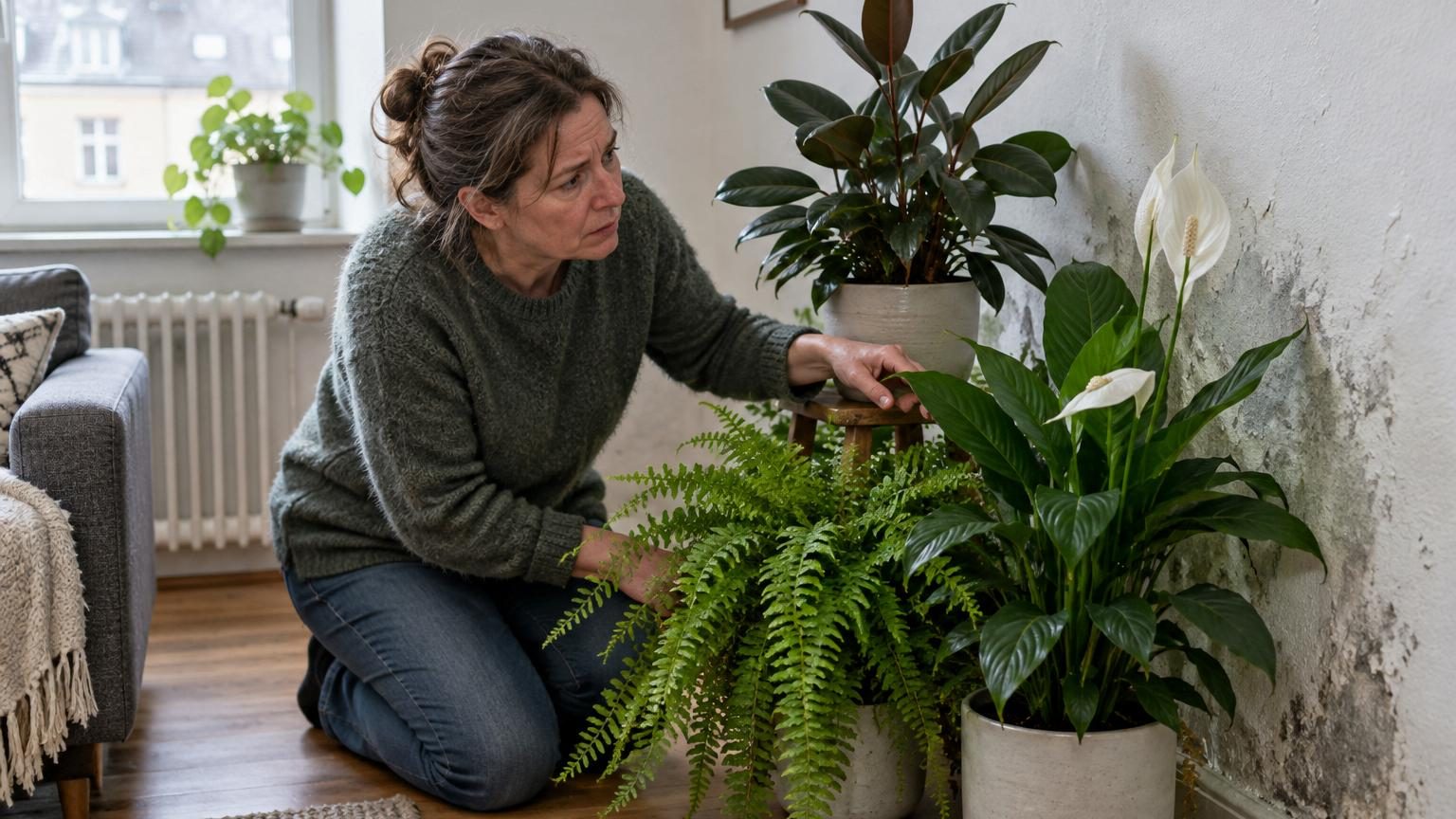 Son mur suintait chaque hiver : ces plantes absorbent l'humidité mieux qu'un déshumidificateur