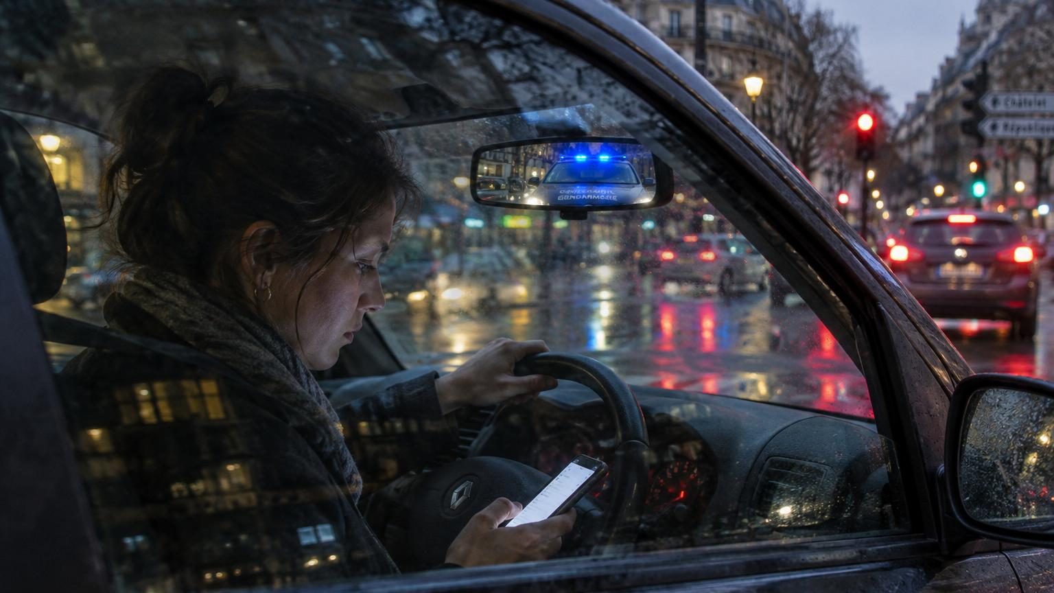 Téléphone en main à un feu rouge : vous risquez bien 135 euros et 3 points, rappellent les gendarmes