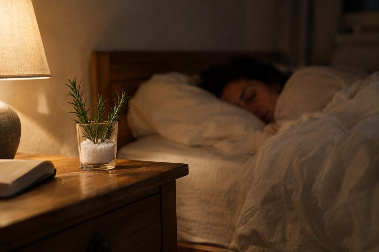 Un brin de romarin sur la table de nuit pour mieux dormir : ce que dit vraiment la science sur ce parfum apaisant
