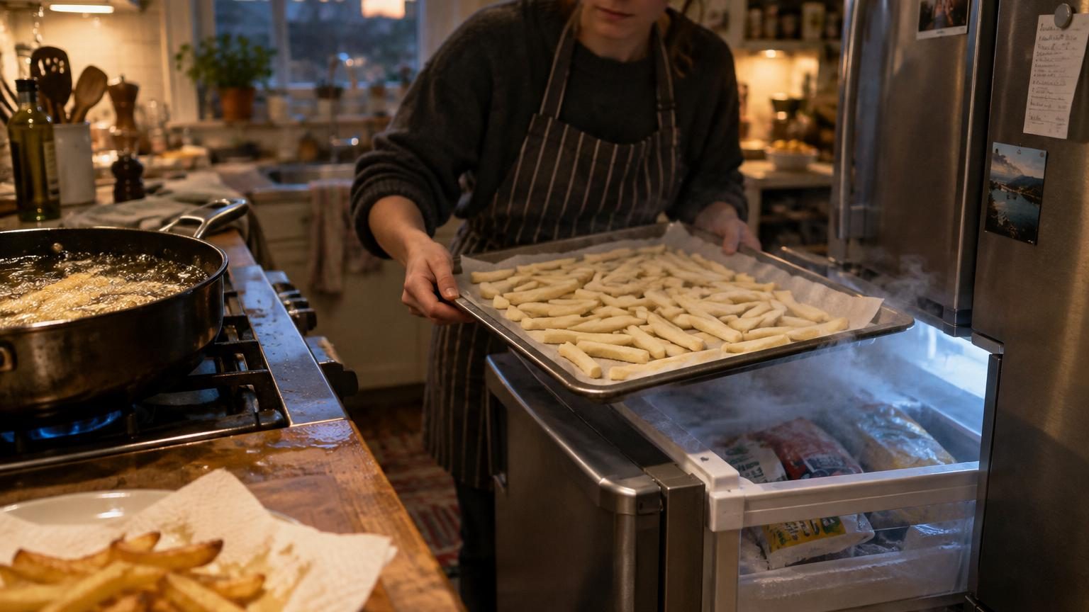 Un chef révèle sa méthode pour des frites ultra croustillantes : trois cuissons et une nuit au congélateur entre les deux