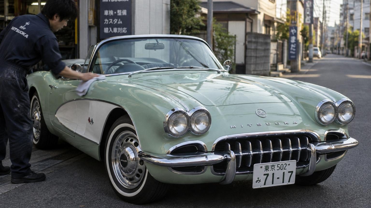 Un constructeur japonais transforme la Mazda MX-5 en sosie de la Corvette des années 60 : quatre phares ronds et chrome à volonté