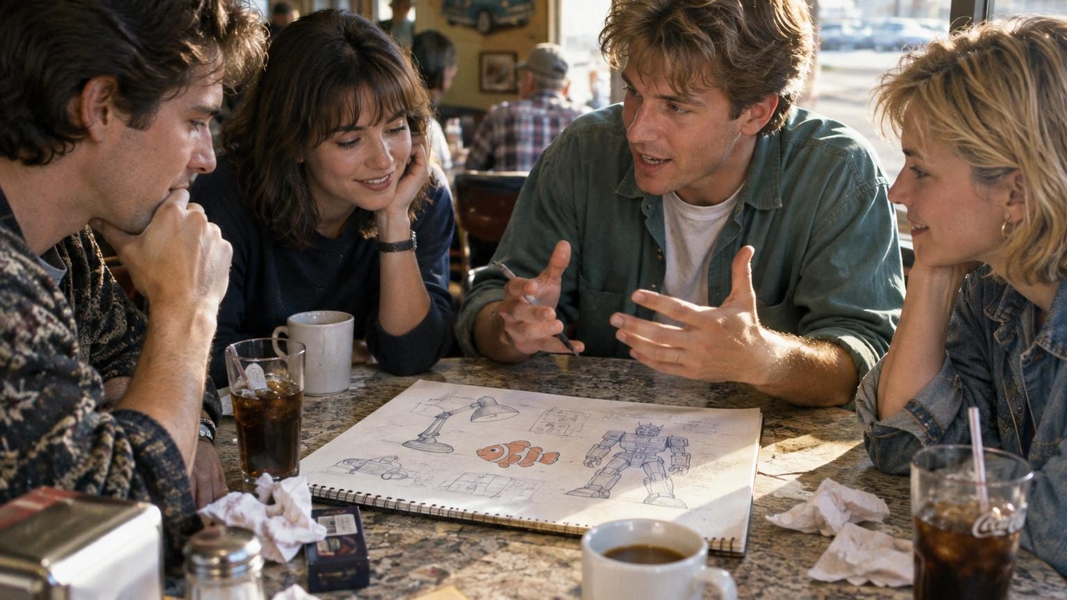 Un déjeuner en 1994 avant même leur premier film : ce jour-là, Pixar a imaginé quatre de ses plus grands succès