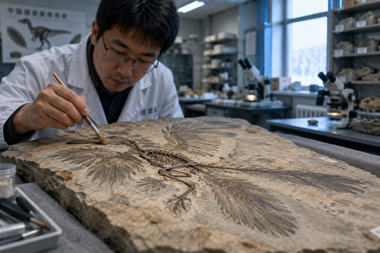 Un dinosaure à plumes exceptionnellement conservé découvert en Chine : il pouvait probablement voler, et cela change tout sur l'origine du vol
