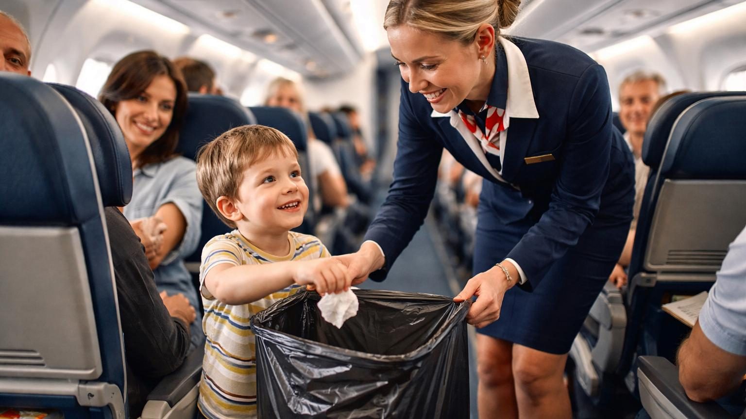 Un enfant de 4 ans n&rsquo;arrêtait pas de frapper le siège devant lui : l&rsquo;astuce d&rsquo;une hôtesse de l&rsquo;air a tout changé en vol