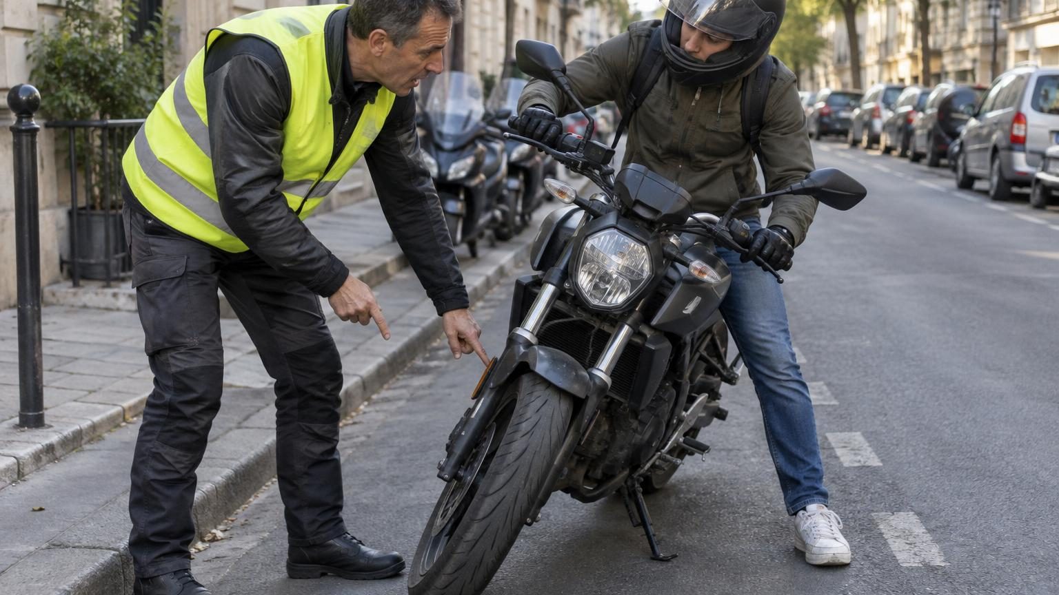 Un moniteur d'auto-école alerte : « c'est l'une des erreurs les plus fréquentes quand on gare sa moto »