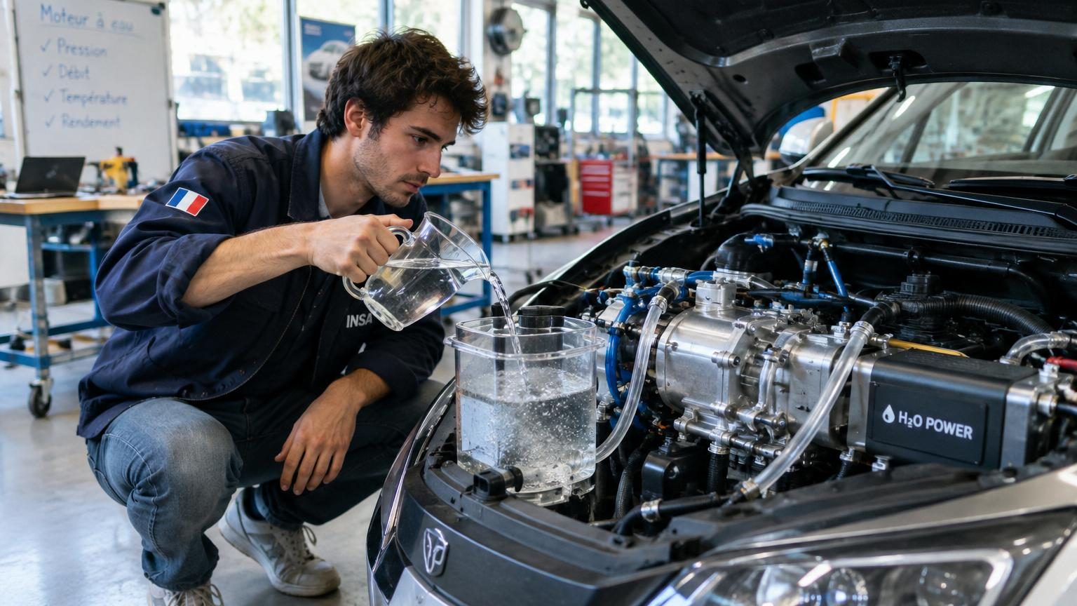 Un moteur qui roule à l'eau présenté le 8 mars 2024 : ce qui pourrait bousculer la voiture électrique