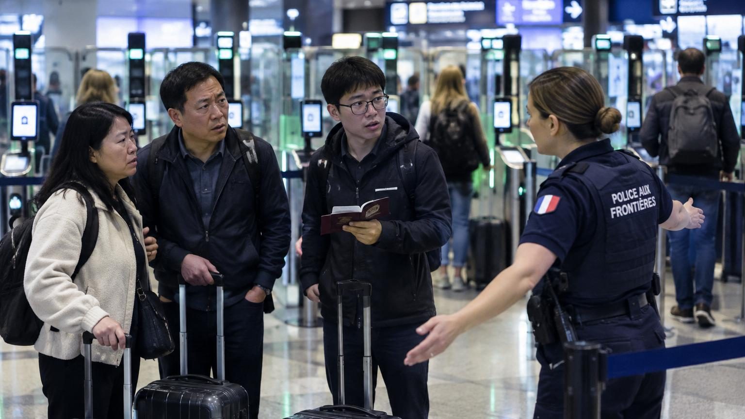 Un panneau à l'aéroport de Paris envoyait les voyageurs chinois dans la mauvaise file : l'erreur de traduction qui confondait Suisse et Chine