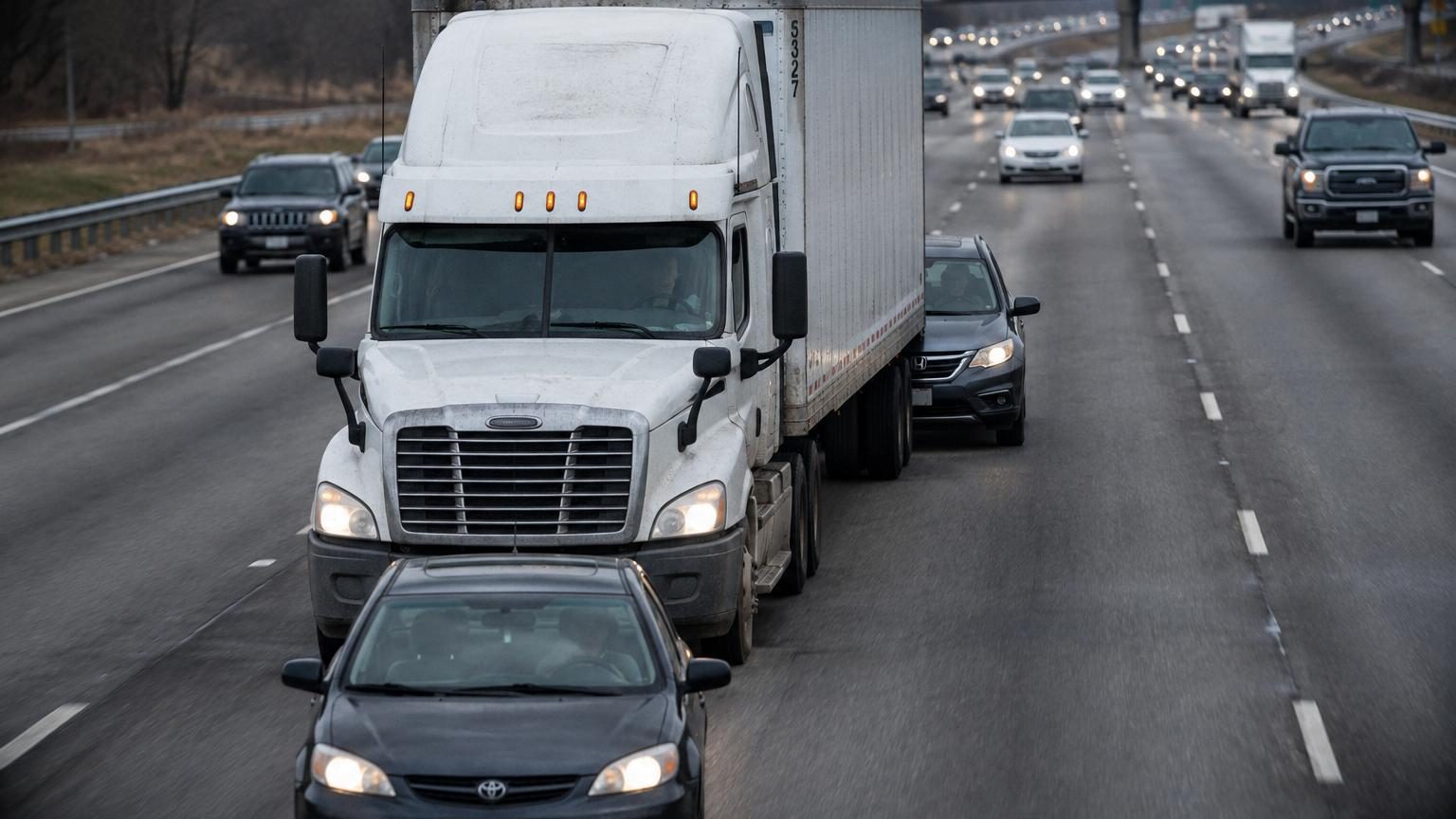 Un routier dévoile ce qu'il aimerait que tous les automobilistes sachent : distance de freinage et angles morts en tête