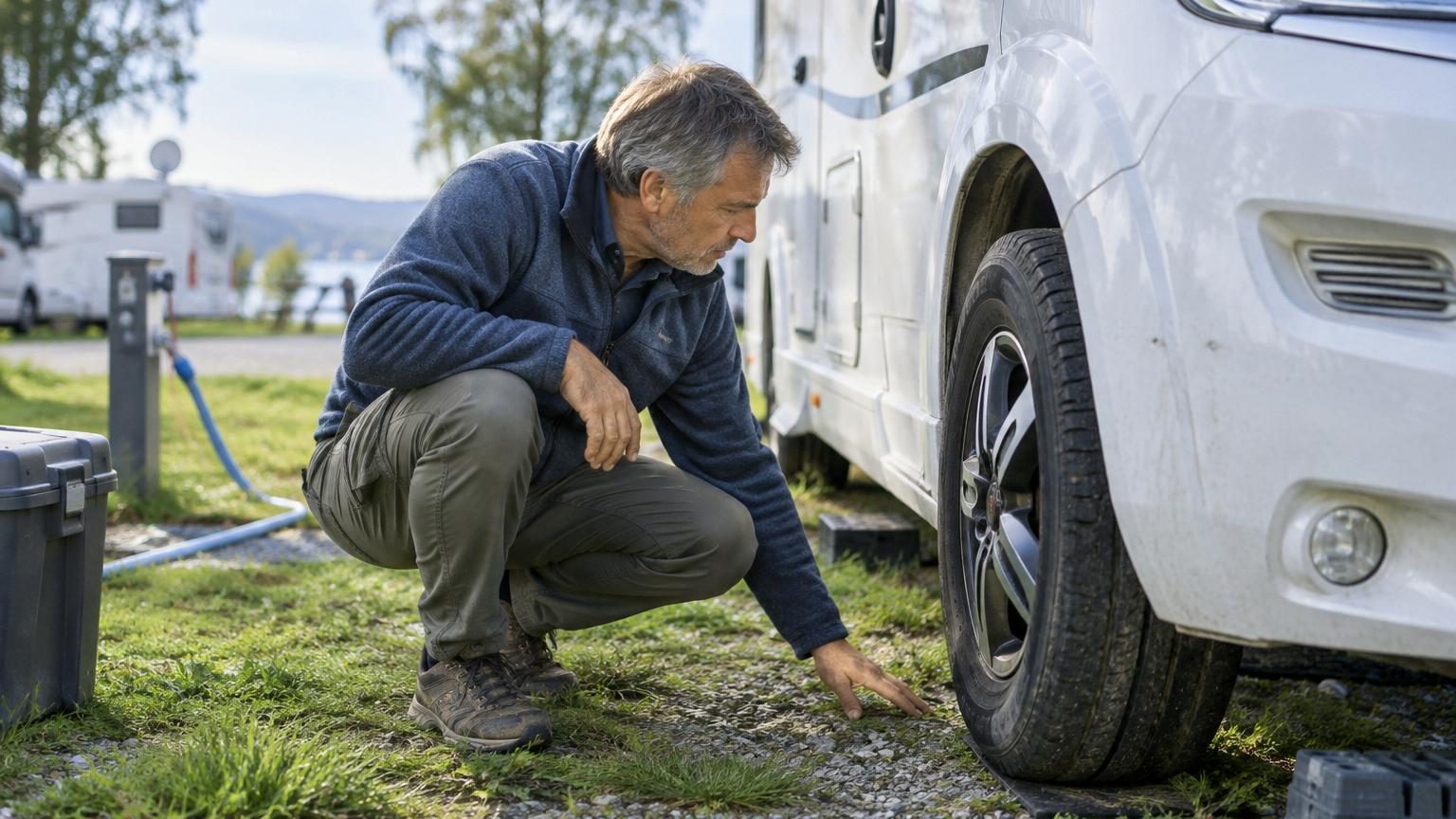 Un simple regard autour des roues avant de démarrer : pourquoi les camping-caristes expérimentés ont pris cette habitude