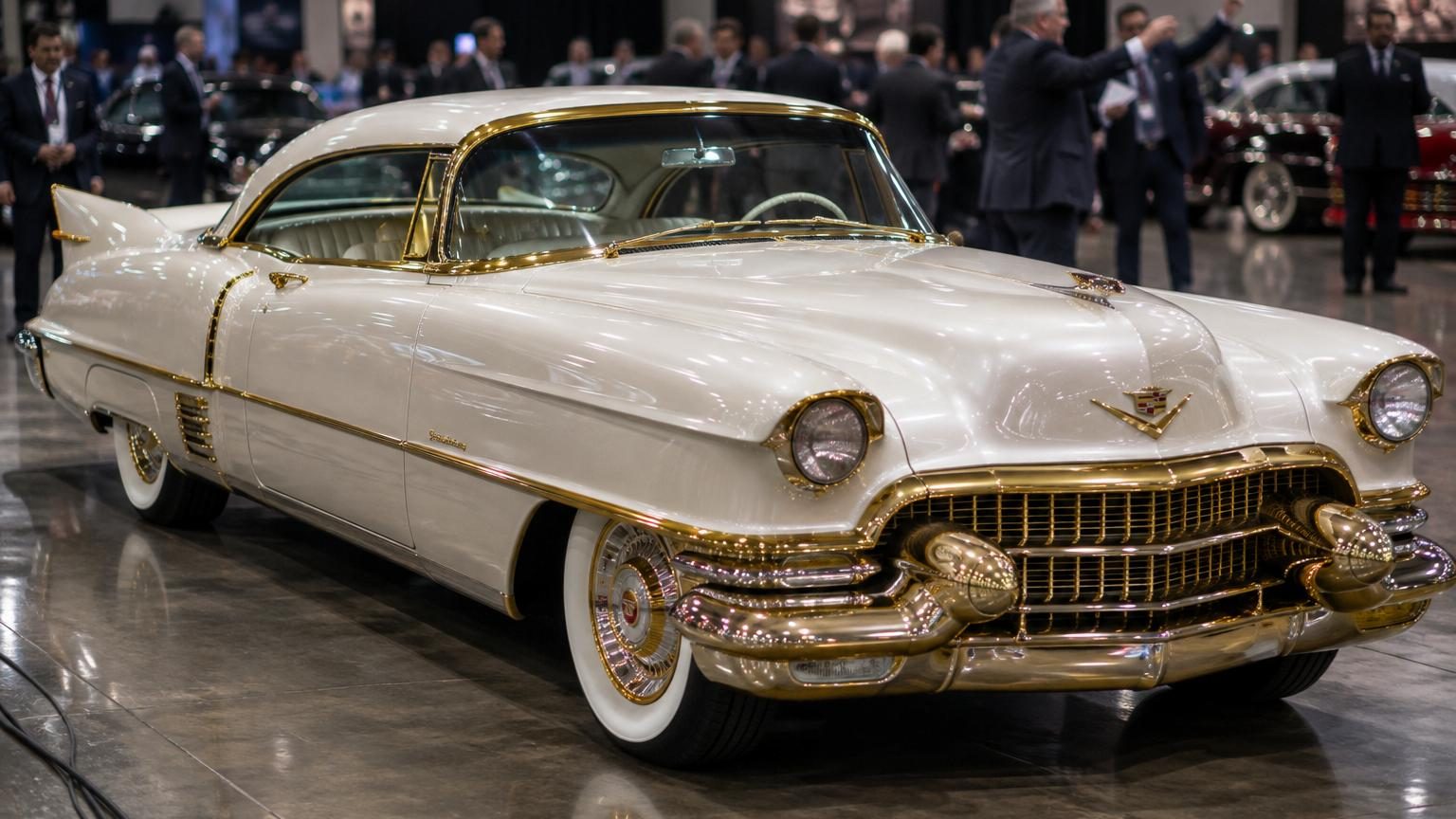 Une Cadillac unique au monde plaquée or vendue 1,275 million de dollars : elle date de 1953 et n'a jamais eu de jumelle