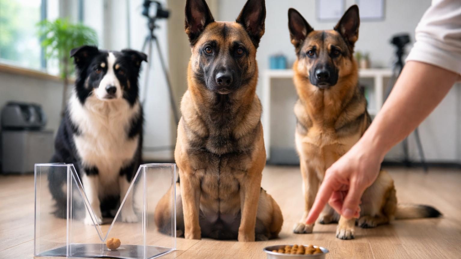 Berger belge malinois au pelage fawn doré présentant une posture alerte, symbole de concentration et de réactivité
