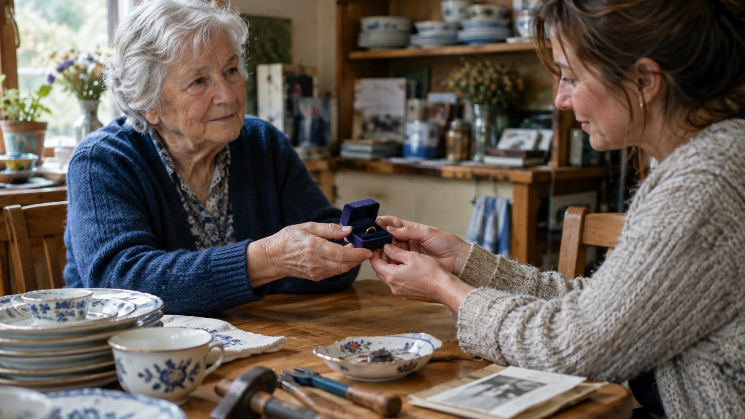 Vaisselle, outils, bagues : pourquoi tant de personnes de plus de 70 ans commencent à distribuer leurs affaires, selon les psychologues
