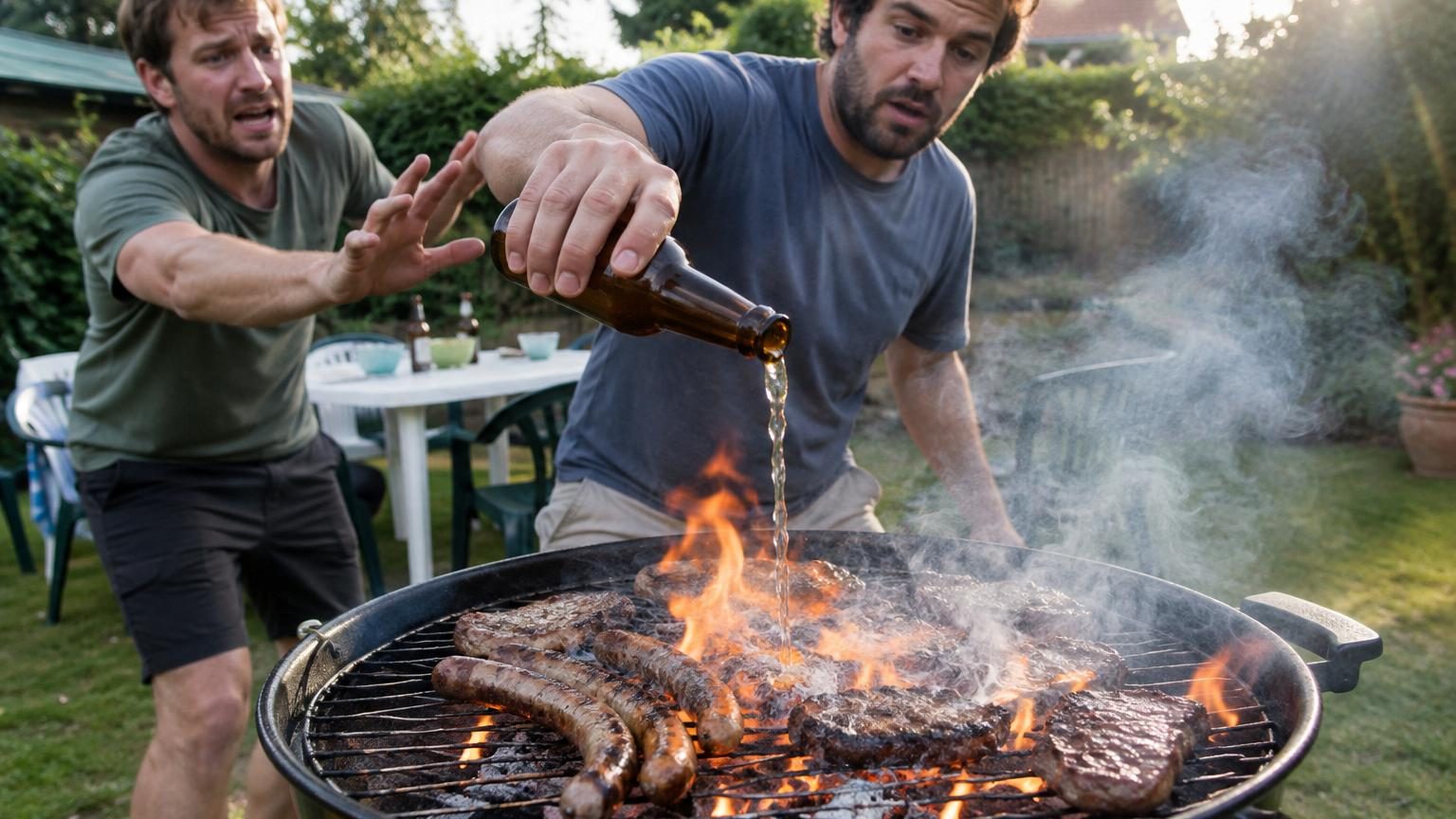 Verser de la bière sur la viande au barbecue : pourquoi les spécialistes déconseillent formellement ce geste