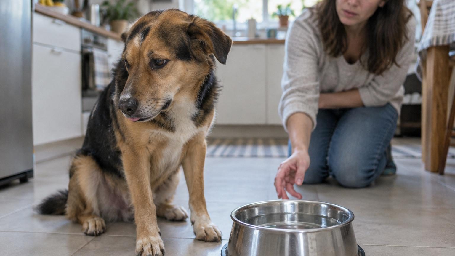Votre chien boude sa gamelle d&rsquo;eau : la science explique enfin pourquoi, et les signes de déshydratation à repérer