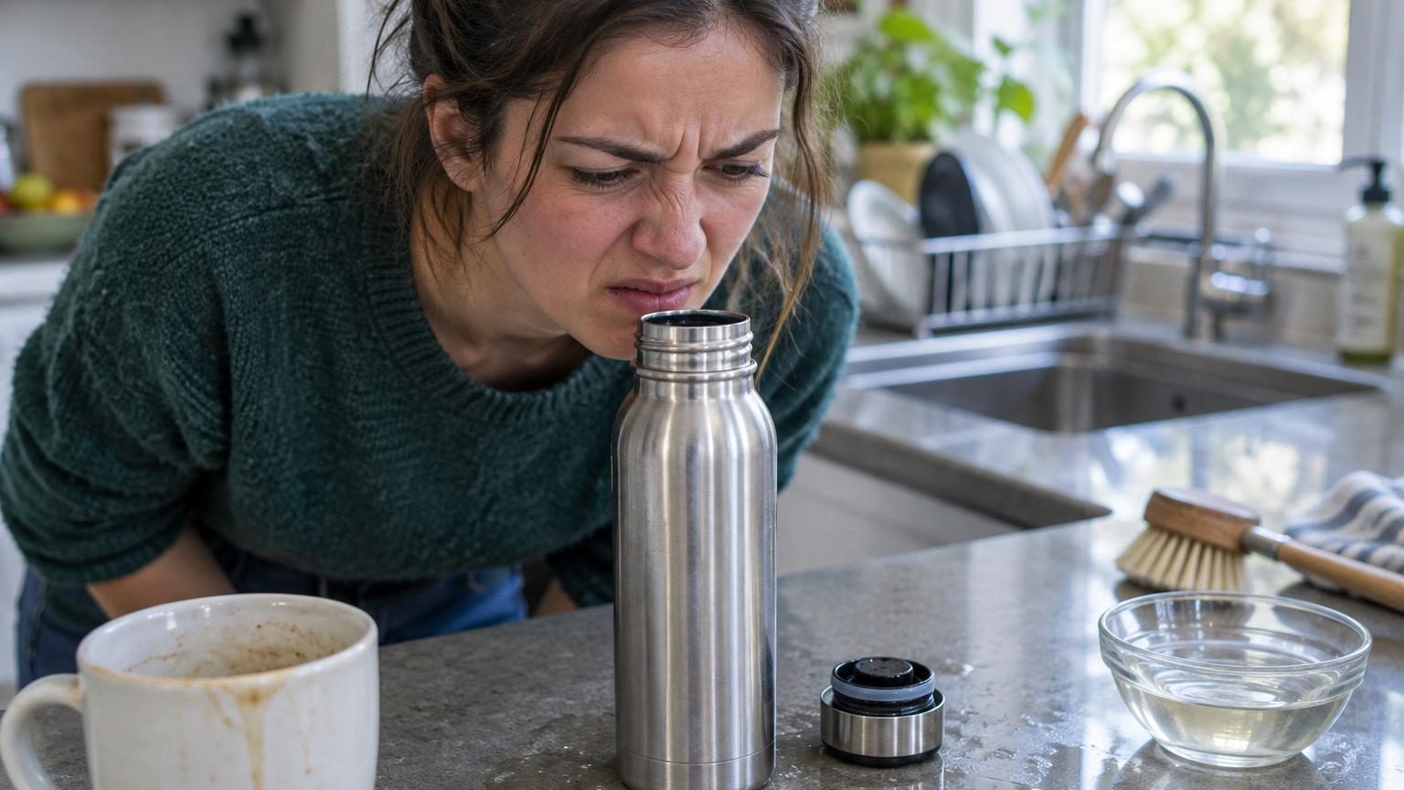 Votre gourde isotherme sent mauvais à l'intérieur : ce n'est pas le signe qu'il faut la jeter, voici la vraie cause