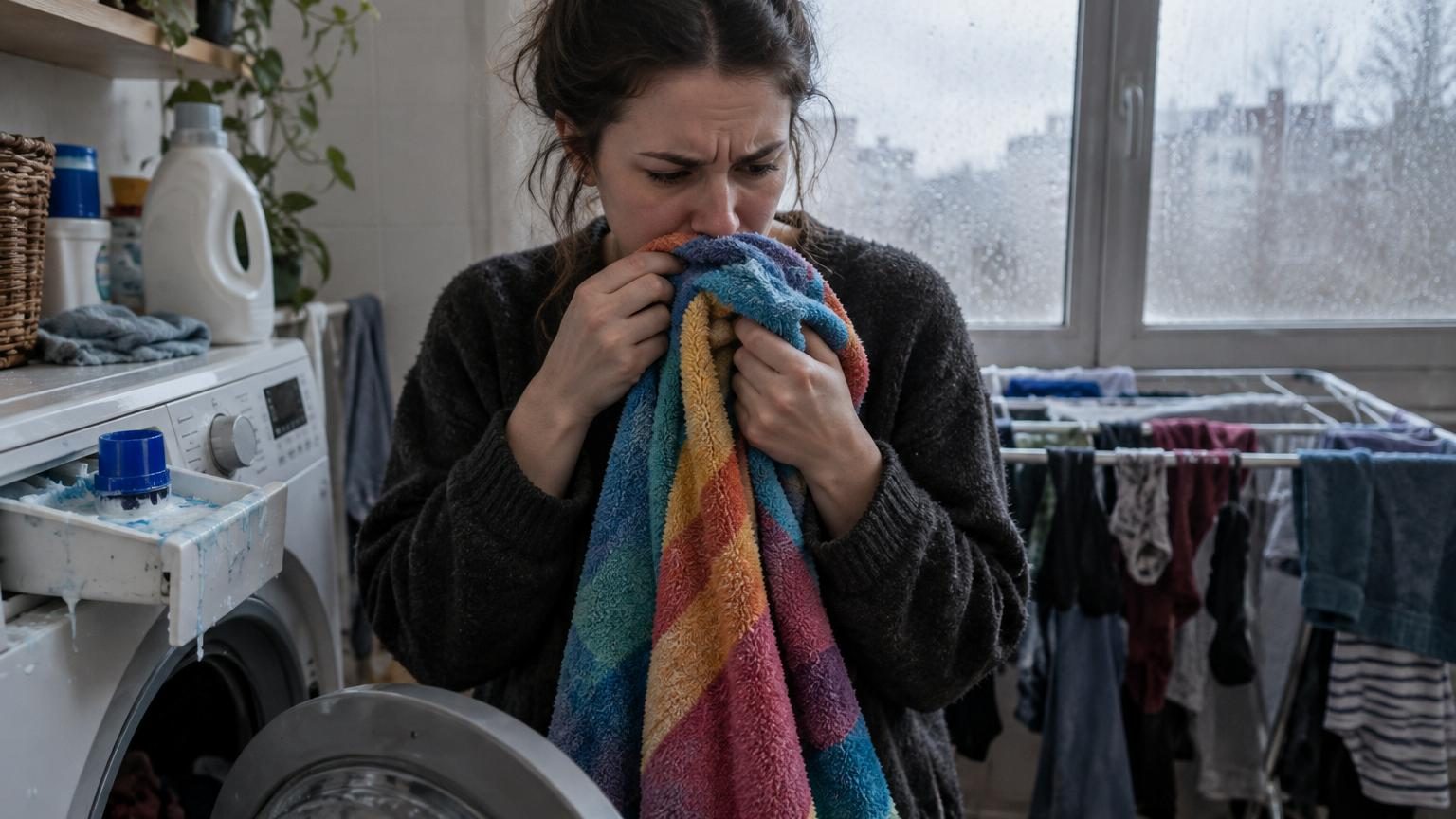 Votre linge propre sent l'humidité malgré tout : ce n'est pas la lessive, mais cette erreur que presque tout le monde commet