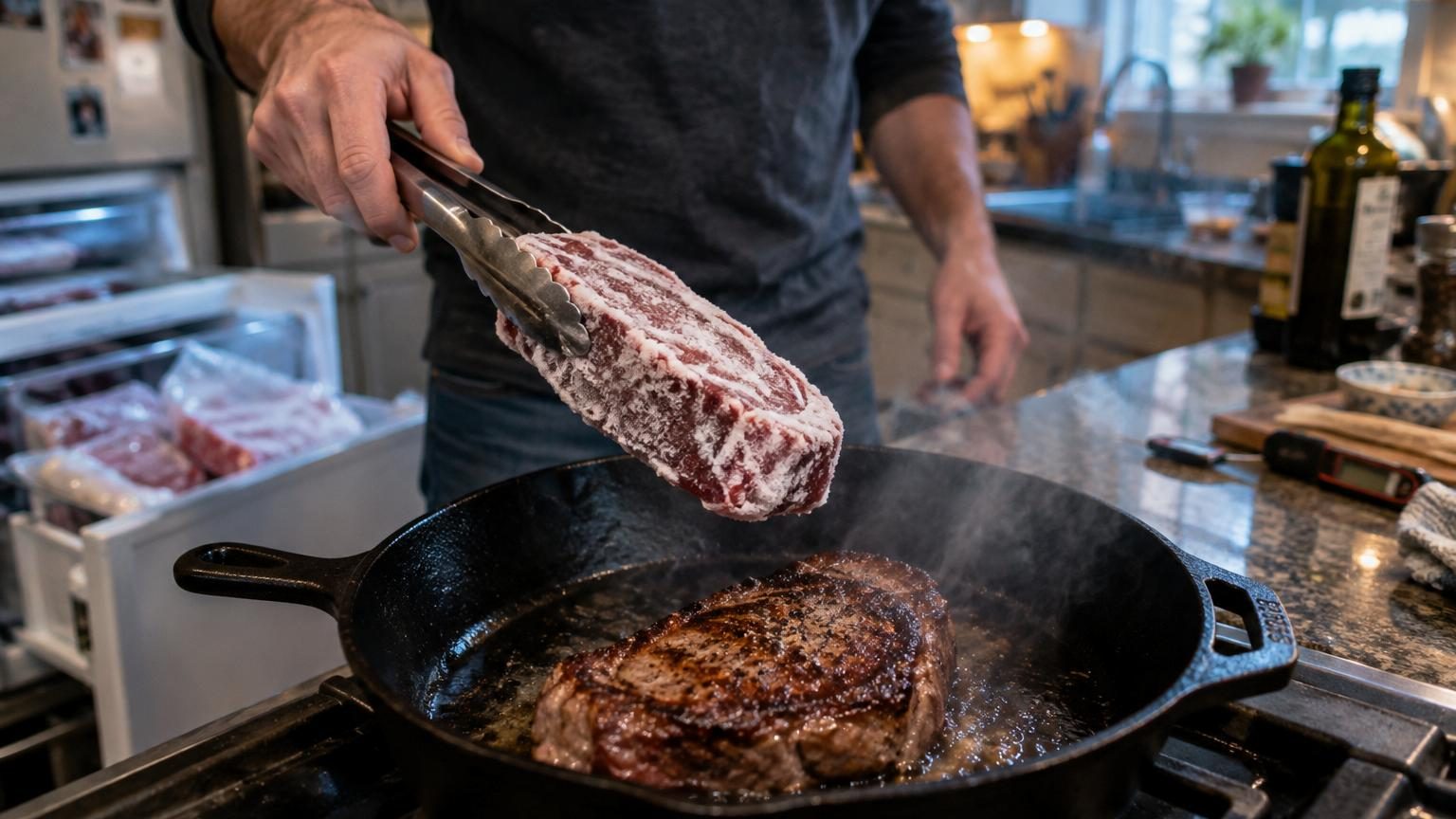 Vous décongelez toujours votre steak avant de le cuire : voici pourquoi les chefs font exactement l'inverse